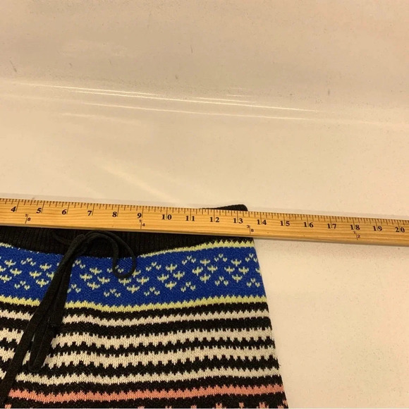 American Eagle Knit Joggers Woman Medum  Drawstring Fair Isle  Colorful  Stretch - Picture 11 of 13